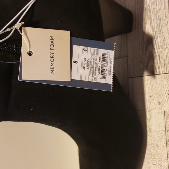Women's Black Suede Memory Foam Boots Size 8 - NWT - Picture 10 of 13